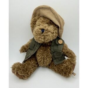 Vintage Boyds Opie Fishalot 8"  Fisherman Bear Retired Plush W/Tag, Vest, & Hat